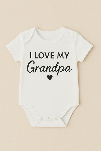 I Love My Grandpa romper