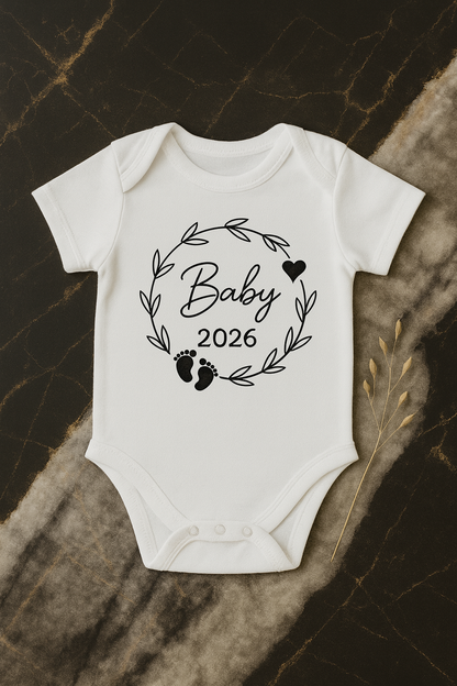 Baby 2026 Romper met Krans