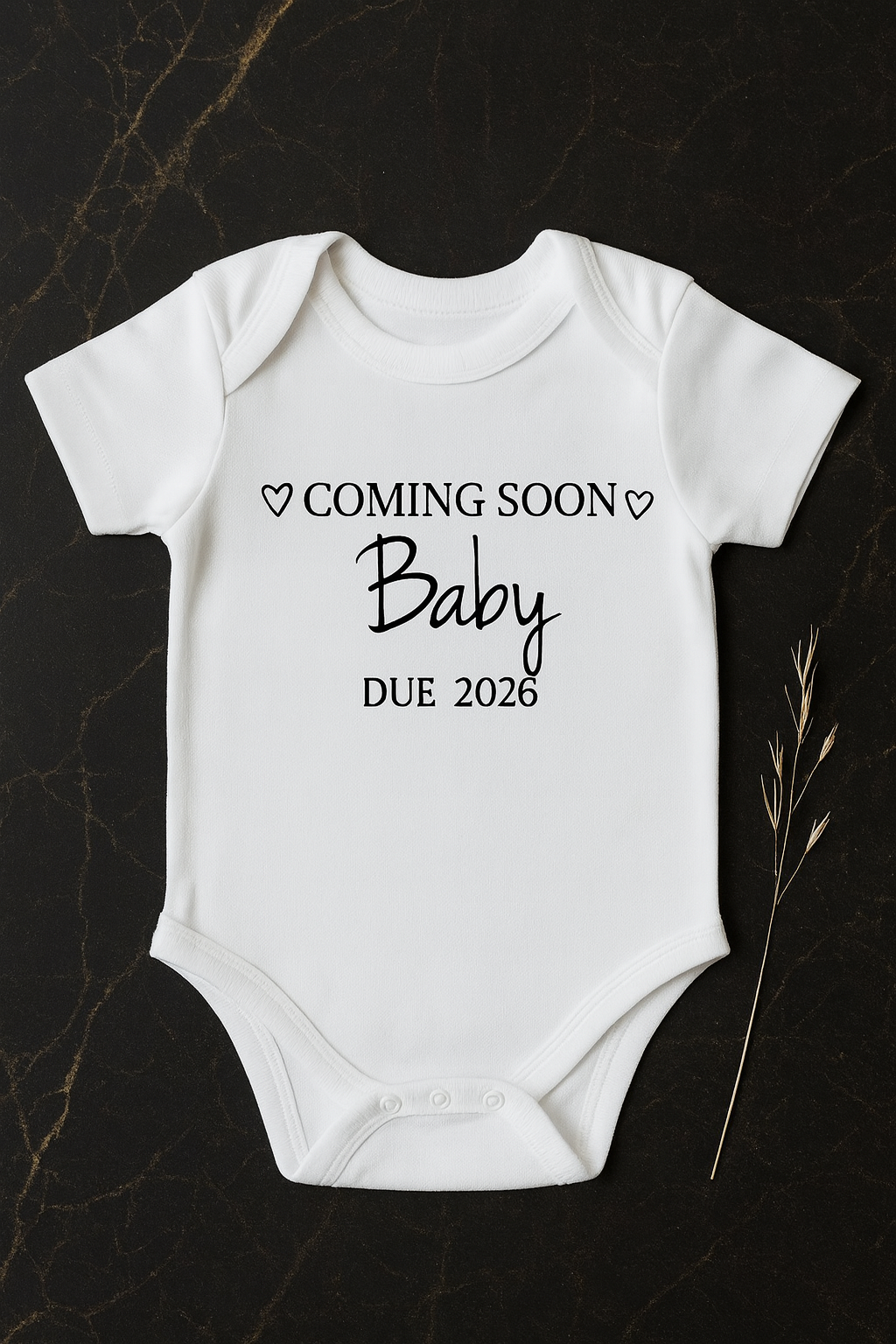 Coming Soon Baby – Due 2026 Romper